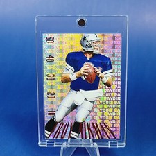 Troy Aikman 1995 COWBOYS SKYBOX SP HOLO INSERT CARD - MINT - W/ CASE ( #a7)