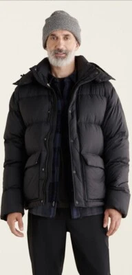 NEW Roots Canada Duck Down Puffer Jacket Full Zip Size M Foto 1 de 3