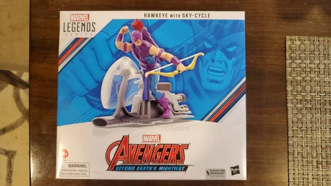 Marvel Legends Avengers Hawkeye & Skycycle - Online EXCLUSIVE - IN HAND - MISB Cover