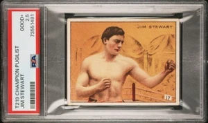 1910 T219 Jim Steward PSA 2.5 **Pugilist Champions** - Picture 1 of 2