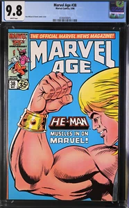 MARVEL AGE #38 [1986] CGC 9.8 1st HE-MAN in Marvel Comics White Page - Picture 1 of 3