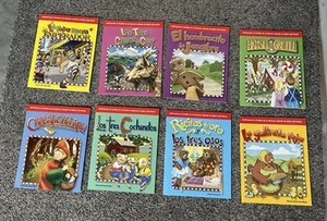 Lot Of 8 Teacher Created Material Children's Spanish Book Set Homeschool K-6 - Picture 1 of 13