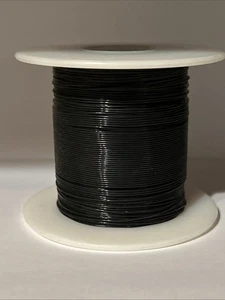 Carrete de 500 pies 28 AWG aislado de teflón sólido plateado MIL-W-81822/6 negro - Imagen 1 de 1