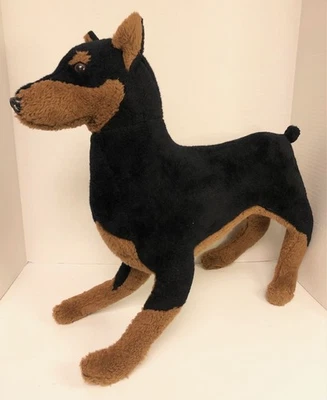*Grande* 1979 Dakin Almohada Mascotas DOBERMAN PINSCHER 22" Peluche Perro De Colección K5 Foto 1 de 2