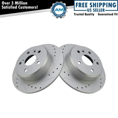 Conjunto de rotores de freio traseiro para 1999-2003 Lexus RX300 2001-2003 Toyota Highlander - Imagem 1 de 4