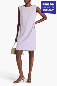 RRP€415 THEORY Shift Dress US10 UK14 IT46 XL Wool Blend Purple Lined Fitted - Picture 1 of 6