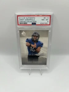 2014 SP Authentic Canvas Collection Jimmy Garoppolo #C-5 PSA 8 - Picture 1 of 2