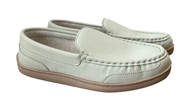 Zapatillas cómodas mocasín de cuero para mujer My Pillow, verde menta, talla 10 Foto 1 de 4