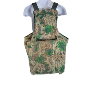 Vintage Elusive Camo Hunting Turkey Vest USA Utility Pockets Seat Pad Mens XL - Picture 1 of 11