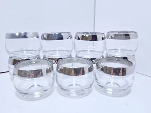Dorothy Thorpe Stil Silberrand Roly Poly Whisky Gläser 11er Set 4 Unzen - Bild 1 von 7