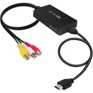 Adapter RCA to HDMI Converter Support 1080P PAL/NTSC For PS1 PS2 PS3 STB Xbox - Picture 1 of 10