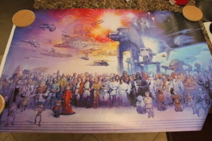 Póster de Star Wars Celebration 2017 34x22,5 - todos los personajes - Imagen 1 de 12