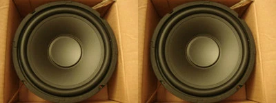 MCMAUDIOSELECT 10'' Poly Home Audio Woofer Speakers Subwoofer Pair Replacement 160w 8ohm 10inch