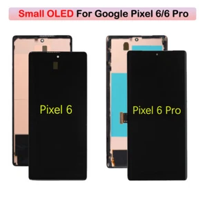 Conjunto de digitalizador de pantalla OLED marco negro para Google Pixel 6/6 Pro - Imagen 1 de 16