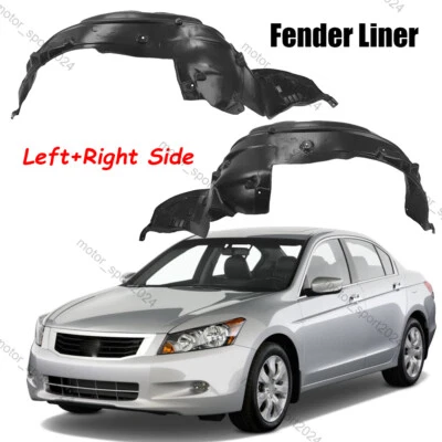 Fit For 2008-2012 Honda Accord Fender Liner Splash Shield Front Left &Right Side Foto 1 de 4