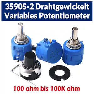 10 Speed Precision Potentiometer 3590S-2 Wire Wrapped Pot 100 ohm to 100K ohm - Picture 1 of 8