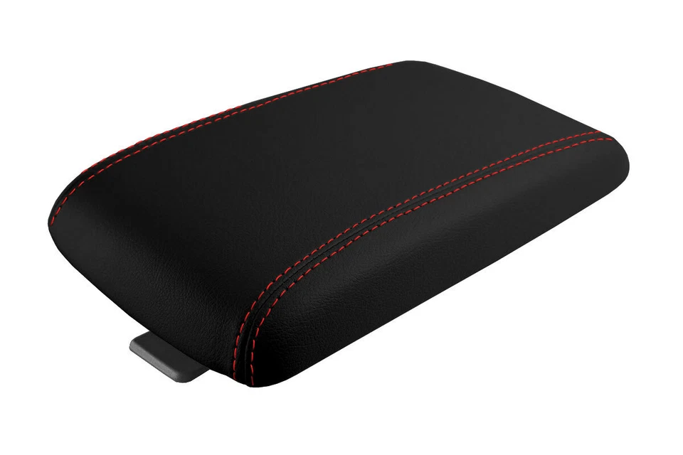 Se adapta a Cadillac DTS 2006-2011 PVC cuero consola tapa tirar sobre cubierta puntada roja Foto 1 de 4