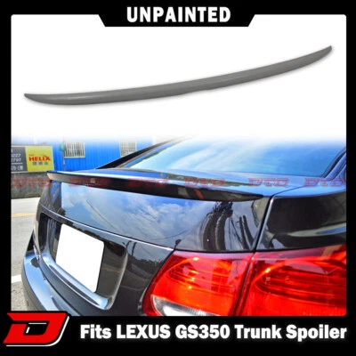 US Unpaint ABS Fits Lexus GS300 GS350 GS430 OE Look Rear Trunk Spoiler 2006-11 - Imagem 1 de 4