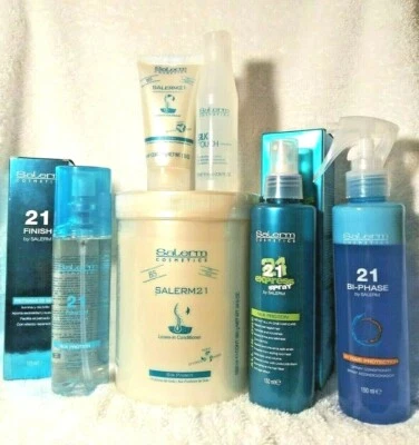 Salerm 21 B5 Silk Protein Leave-In Cond.-1000 ml, 50ml + Finishing Sprays SET - Image 1 of 2