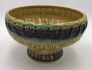 Lefton Earthtones Art Pottery Pedestal Bowl Planter Vase no. 4319 Vintage - Picture 1 of 8