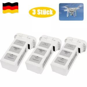 3ⅹLi-Po Batterie 4.48Ah 15,2V für DJI Phantom 3 Drone Wiederaufladbar Ersatzakku - Bild 1 von 10