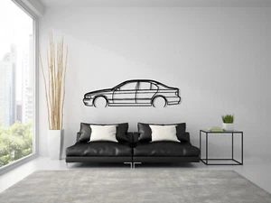 Bmw E39 Wandkunst aus Metall Wandbilder Silhouette Sedan M5 540 530 5 525 520 I - Picture 1 of 8