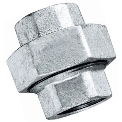 Galvanised Steel Pipe Union: Pipe Joiner  From 3/8" to 3" - Image 1 of 3