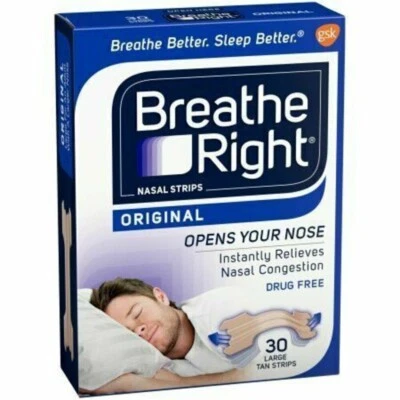 Breathe Right Nasal Strips Original 30 Strips LARGE - image 1 of 3