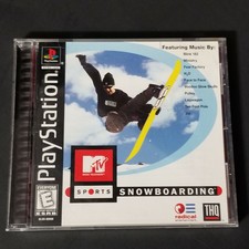 Mtv Sports Snowboarding -Black Lable Game Manual W/ Case PS1 PS2 Playstation