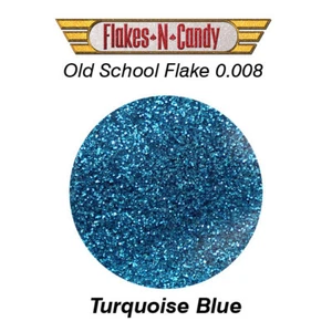 METAL FLAKE GLITTER (0.008) 30G TURQUOISE BLUE - Picture 1 of 3