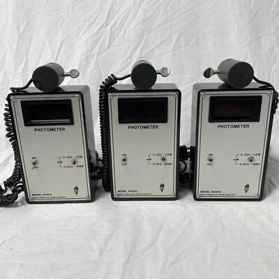 LOTE de 3 Fotómetros Digitales Vintage ECi Modelo 60200 Conceptos Energéticos PROBADOS - EE. UU. Foto 1 de 4