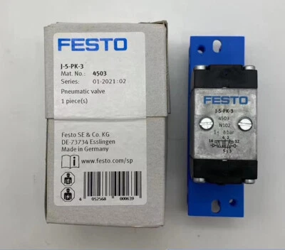1PCS NEW FESTO J-5-PK-3 4503 Air Control Valve - Image 1 of 4