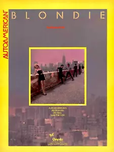 1980 Blondie 'AutoAmerican' Album Release Music Industry Promo Reprint Ad - Picture 1 of 1