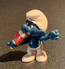 SMURFS Figurine Smurf Eating Ice Cream Popsicle PVC Figure SCHLEICH 1979 S-4