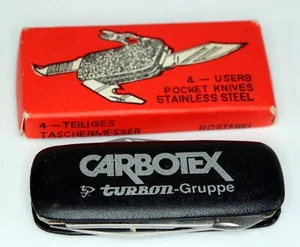 Carbotex Taschenmesser Turbon-Gruppe Messer 70er selten OVP Werbung Sammler - Bild 1 von 2