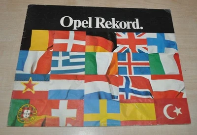 1970 Opel Rekord брошюра проспект DE - Изображение 1 из 4