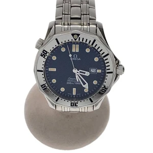 Omega Seamaster Diver 300M Analog Stainless Steel Nvy Slv Ss y1_0707 - Picture 1 of 6