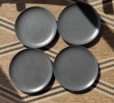 Platos de cena IKEA de gres 12011-1 gris oscuro mate - Juego de 4 Foto 1 de 4