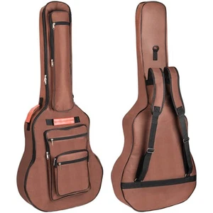 Acoustic Guitar Bag 40 41 42 Inches, 6 Pockets Guitar Case Waterproof Oxford ... - Picture 1 of 7
