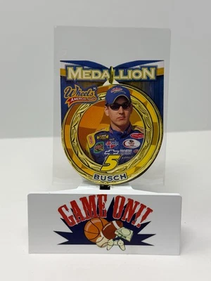 2005 Wheels Racing NASCAR Kyle Busch Die-Cut Medallion Card #MD 2 - Image 1 of 2