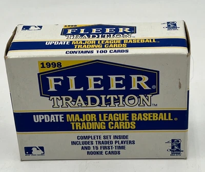 1998 Fleer Tradition Update Major League Baseball Trading Cards 100 Cards NEW - Image 1 of 4