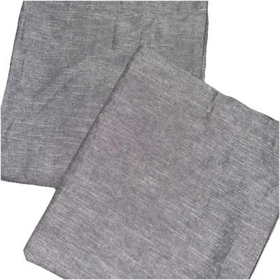 "Juego/2 cortinas oscuras con textura de granero de cerámica 44X96"" gris jaspeado" Foto 1 de 4