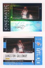 2015 Panini Gala Cinematic Signatures Midnight 1/1 Langston Galloway #CS-70 Auto