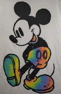 NWT Disney Mickey Mouse white long sleeve Shirt Mens 2XL Standing tie dye. - Picture 1 of 5