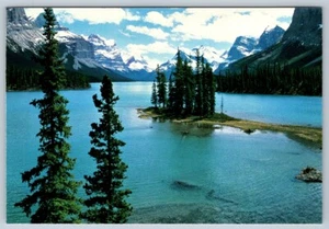 Maligne Lake, Jasper National Park, Alberta, Canada, Scotiabank Postcard - Foto 1 di 2