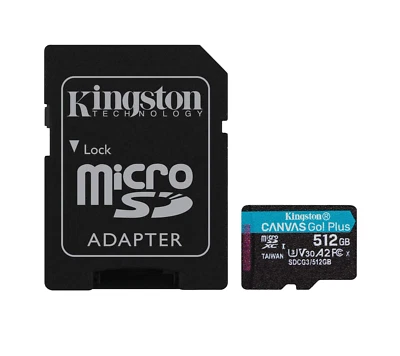 Kingston Canvas Go! Plus microSD Memory Card for Android devices, SDCG3/512GB - Bild 1 von 4
