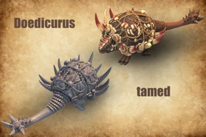 Armored Doedicurus, DnD RPG Fantasy Wargames Prehistoric Animal Miniatures - Picture 1 of 3