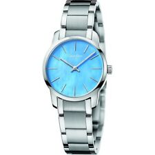 Calvin Klein K2g2314x City Montre-bracelet pour femme avec cadran bleu et...