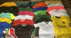 Lot 25 T-shirts Maillot Foot Nike Neuf Plusieurs Tailles 