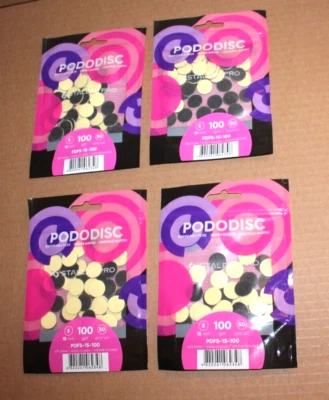 STALEKS PRO S PODODISC DISPOSABLE FILE SOFT BASE-PED DISC 15MM 50PCS PDFS-15-100 - Image 1 of 4